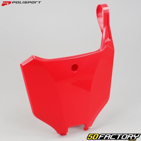 Placa delantera Honda CRF XNUMX R (desde XNUMX), XNUMX R (desde XNUMX) Polisport  rojo