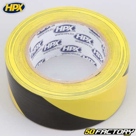 Yellow and Black HPX Safety Adhesive Roll 50 mm x 33 m
