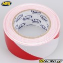 Weiße und rote HPX-Sicherheitsbandrolle 50 mm x 33 m