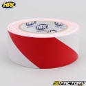 Rolo de fita de segurança HPX branco e vermelho 50 mm x 33 m