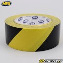 Rotolo adesivo di sicurezza permanente HPX giallo e nero 48 mm x 33 m