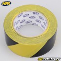 Rolo de adesivo de segurança permanente HPX amarelo e preto 48 mm x 33 m