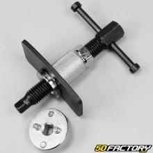 Screw-in universal brake caliper piston pusher