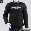 Blouson Furygan Norman X3O motocicleta aprovada pela CE preta, branca, vermelha