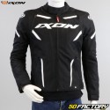 Chaqueta de moto Ixon Stricker CE homologada negra y blanca