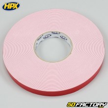 White HPX Double Sided Adhesive Roll 19 mm x 25 m