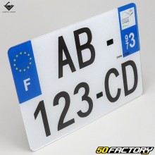 Quad license plate, 4x4 275x200 mm homologated