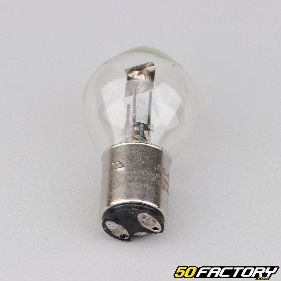 Ampoule 6V 35-35W BA21D jaune - Pièces Electrique sur La Bécanerie