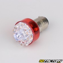 Light bulb BAY15D 12V red LED