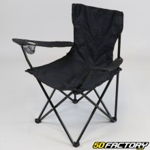 Black folding chair