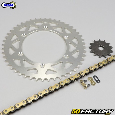 Kit chaîne renforcé 13x48x114 Suzuki RM-Z 250 (2004 - 2006) Afam or