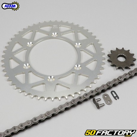 Kit chaîne 13x51x114 Suzuki RMX-Z 450 Afam gris