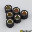 Rolos variadores 7.3g 15x12 mm Minarelli vertical e horizontal MBK Booster,  Nitro... Preto