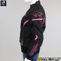 Damenjacke Furygan  Delia XNUMX in XNUMX XXNUMXO CE-zugelassenem Motorrad in Schwarz und Pink