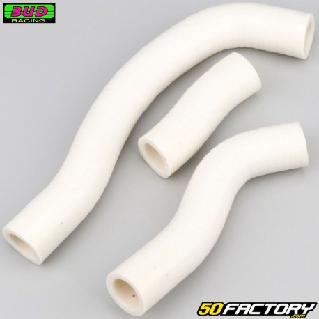 Mangueiras de radiador reforçadas KTM SX-F 450 (até 2012) Bud Racing branco
