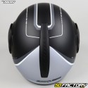 Casco modular Nox  Stratos Fighter  negro mate y titanio