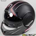 Casco modular Nox  Stratos Fighter  blanco y negro mate