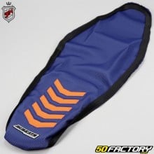 Housse de selle KTM SX 125, 250, SX-F 450... (2019 - 2022), EXC (2020 - 2023) JN Seats bleue et orange