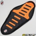 Funda de asiento KTM SX 125, 250, SX-F 450 ... (2019 - 2022), EXC (2020 - 2023) JN Seats negro y naranja