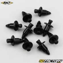 Ø6 mm Bolt fairing clips black (10 set)