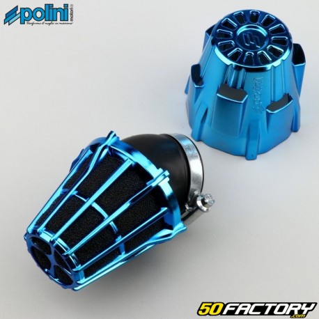 Ã˜43 mm air filter Polini 30Â° blue