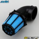 Ã˜38 mm air filter Polini 90Â° black