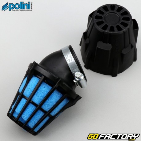 Ã˜43 mm air filter Polini 30Â° black