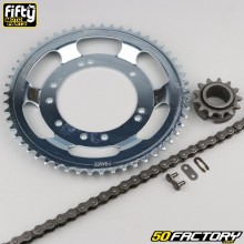 Chain kit 13x54x106 Ø98 mm Peugeot 103 (Gromeca rim, Bernardi) Fifty