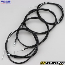 Cables y fundas Piaggio Ciao  PX negros RMS  (Kit)