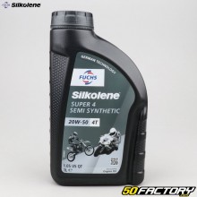 Engine Oil 4T 20W50 Silkolene Super 4 semi-synthesis 1L