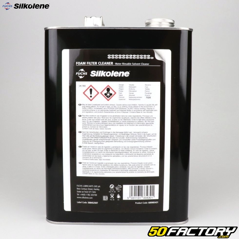 Nettoyant Filtre Air Silkolene Foam Filter Cleaner L Pour Moto