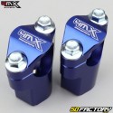 Abraçadeiras de guidão XNUMX mm (+XNUMX mm) XNUMXMX azules