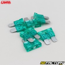 Flat fuses 30A Lampa Smart Green LEDs (set of 6)