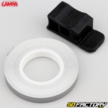 Adhesivo cinta para borde de llanta Lampa gris con aplicador XNUMX mm