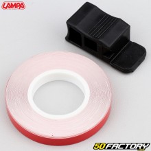 Adhesivo cinta para borde de llanta rojo Lampa con aplicador XNUMX mm