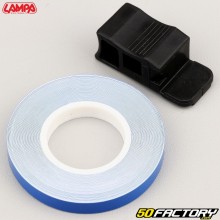 Adhesivo cinta para borde de llanta Lampa azul con aplicador XNUMX mm