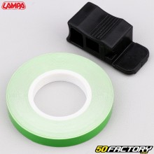 Adhesivo cinta para borde de llanta Lampa verde con aplicador XNUMX mm