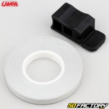 Adhesivo cinta para borde de llanta Lampa blanco reflectante con aplicador de XNUMX mm