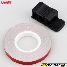 Adhesivo cinta para borde de llanta Lampa roja reflectante con aplicador XNUMX mm
