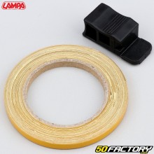 Adhesivo cinta para borde de llanta Lampa amarillo con aplicador XNUMX mm
