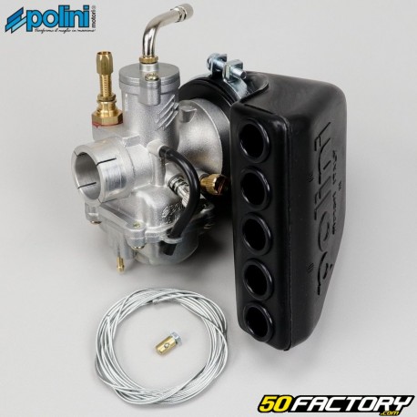 Carburatore Ã˜19 mm Polini CP con scatola d&#39;aria Vespa PK 50, PX, PK, Primavera 125 (kit)