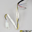 Indicadores traseros y luces traseras LED negras Piaggio Zip (Desde 2000)