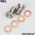 Tubo freno anteriore Honda CR 125, 250 (2002 - 2007), CRF 450 R (dal 2002)... 4MX blu