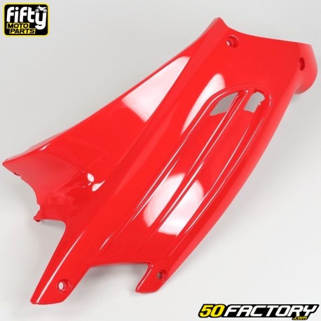 Carenado izquierda bajo silla  Peugeot Speedfight  XNUMX, XNUMX Fifty  rojo