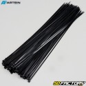 Colliers plastique (rilsan) 3.5x370 mm Artein noirs (100 pièces)