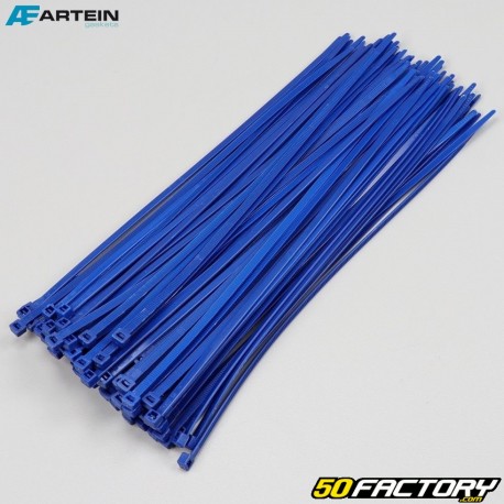 Colares de plástico (rilsan) 4.5x280 mm Artein azul (100 peças)