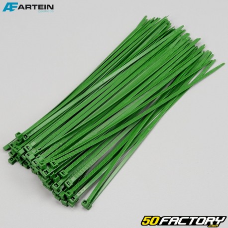 Plastic collars (rilsan) 4.5x280 mm Artein greens (100 pieces)