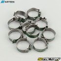 Ã˜16 mm W4 clip-on hose clamps Artein stainless steel (set of 10)