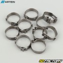 Ã˜20 mm W4 clip-on hose clamps Artein stainless steel (set of 10)