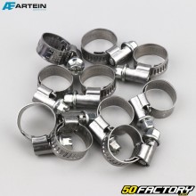 Screw clamps Ø10-16 mm W2 Artein stainless steel (set of 10) 9 mm